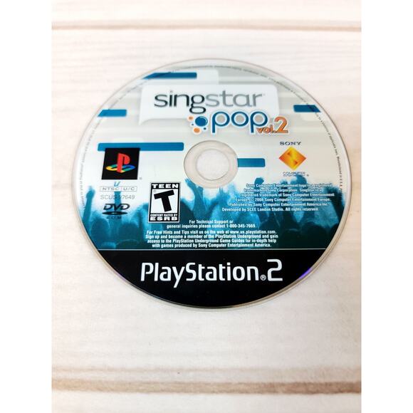 Singstar 80s & Pop Vol. 2 (Sony Playstation 2 PS2, 2007) DISCs ONLY - Picture 3 of 3